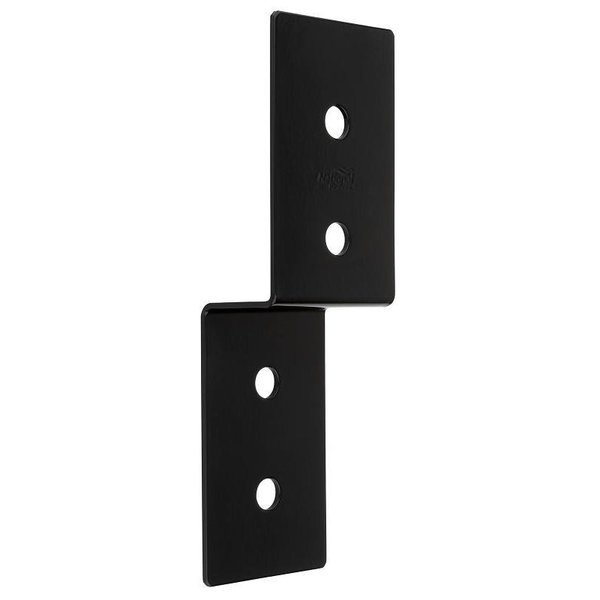 Indio 1219BC Series Joist Tie, 934 in L, 3 in W, Steel, Storm ShinePowderCoated, Black, National Hardware, Mfr#: N800-218